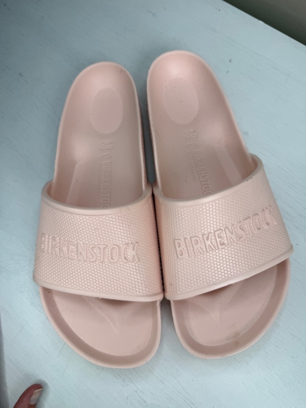 Birkenstock Barbados Light Pink EVA Sandals W9 M7 - Picture 14 of 15